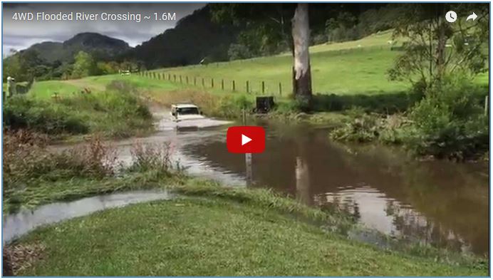 Deep 1.7M Flooded River Crossing