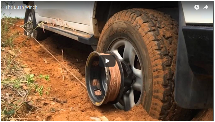 Bush Winch In Action