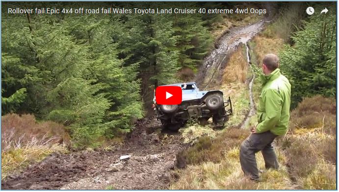 FJ40 Roll Over - How Not To Drive Downhill