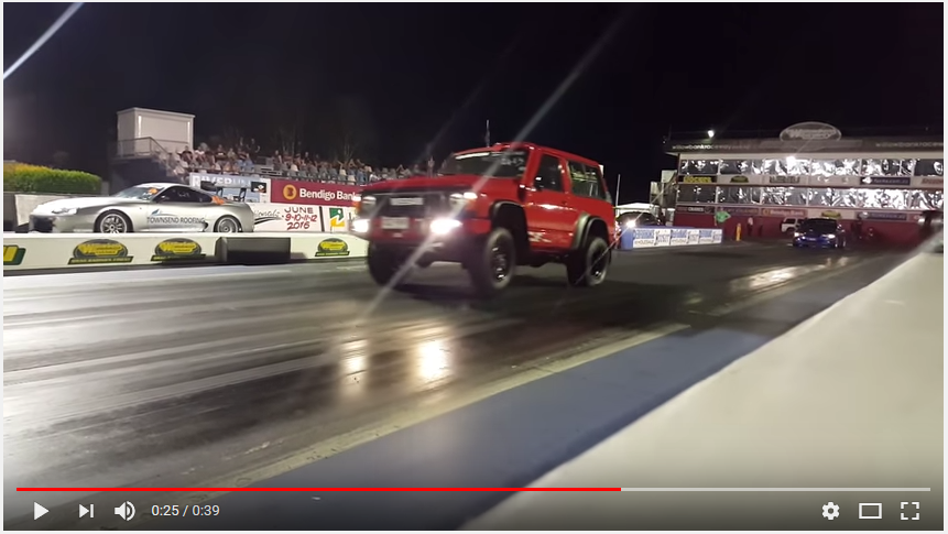 11 Second Nissan Patrol Wheels Up!