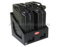 20L Dual Jerry / Water Can Holder for 4WD / Canopy / Trailer / Caravan - Black-Aussie 4x4 Pro