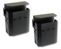 20L Front Folding Jerry / Water Can Holders x2 for 4WD / Canopy / Trailer / Caravan - Black-Aussie 4x4 Pro
