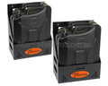 20L Jerry / Water Can Holders x2 for 4WD / Canopy / Trailer / Caravan - Solid Back Mounted - Black-Aussie 4x4 Pro