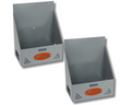 20L Jerry / Water Can Holders x2 for 4WD / Canopy / Trailer / Caravan - Solid Back Mounted - Grey-Aussie 4x4 Pro