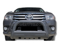 3.5" Steel Nudge Bar for Toyota Hilux - Matt Black (2015 - 2020)-Aussie 4x4 Pro