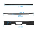 4-Piece Tailgate Protector Guard Cover Set for Nissan Navara D23 Dual Cab - Matte Black (2021 - 2025) – Aussie 4x4 Pro