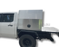 Aluminium Canopy Toolbox 1000mm for Hilux / Landcruiser / Triton / Ranger / Navara / BT-50 / D-MAX Trayback Ute - Flat Plate-Aussie 4x4 Pro