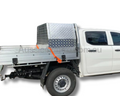 Aluminium Canopy Toolbox 700mm for Hilux / Landcruiser / Triton / Ranger / Navara / BT-50 / D-MAX Trayback Ute - Checker Plate-Aussie 4x4 Pro