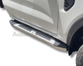 Aluminium Side Steps for Ford Ranger Next Gen Single Cab - Silver/Black (09/2022 Onwards)-Aussie 4x4 Pro
