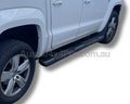 Aluminium Side Steps for Volkswagen Amarok Dual Cab - Black (2010 - 2021)-Aussie 4x4 Pro