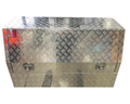 Aluminium 3/4 Side Opening Checker Plate Toolbox - 1400x600x850mm-Aussie 4x4 Pro