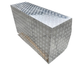 Aluminium 3/4 Side Opening Checker Plate Toolbox with 2 Drawers - 1400x600x850mm-Aussie 4x4 Pro