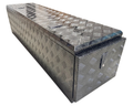 Aluminium Checker Plate 3-Door Toolbox with Whale Tail Lock - Black - 1500x500x500mm-Aussie 4x4 Pro