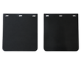 Universal Mud Flaps - Black - Pair - 250x230mm-Aussie 4x4 Pro