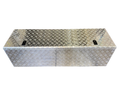 Aluminium Checker Plate Rectangular Toolbox with Top Opening Lid - 1700x500x500mm-Aussie 4x4 Pro