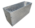 Aluminium Checker Plate Toolbox with Slide Tray & Vent - 1450x500x700mm-Aussie 4x4 Pro