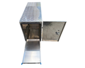Aluminium Checker Plate Toolbox with Slide Tray & Vent - 1450x500x700mm-Aussie 4x4 Pro