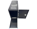 Aluminium Checker Plate Toolbox with Slide Tray & Vent - Black - 1450x500x700mm-Aussie 4x4 Pro