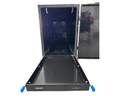 Aluminium Checker Plate Toolbox with Slide Tray & Vent - Black - 1450x500x700mm-Aussie 4x4 Pro