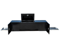 Aluminium Checker Plate Toolbox with Slide Trays & Storage - Black - 2200x500x550mm-Aussie 4x4 Pro