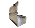 Aluminium Checker Plate Toolbox with Top Opening Lid - 1500x600x500mm-Aussie 4x4 Pro