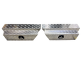 Aluminium Checker Plate Undertray Toolboxes - Pair - 900x230x400mm-Aussie 4x4 Pro