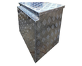 Aluminium Drawbar Toolbox with Top Opening Lid - 870x500x450mm-Aussie 4x4 Pro