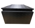 Aluminium Drawbar Toolbox with Top Opening Lid - Black - 725x420x460mm-Aussie 4x4 Pro