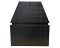 Aluminium Drawbar Toolbox with Top Opening Lid - Black - 725x420x460mm-Aussie 4x4 Pro