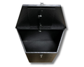 Aluminium Drawbar Toolbox with Top Opening Lid - Black - 870x500x450mm-Aussie 4x4 Pro