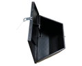 Aluminium Drawbar Toolbox with Top Opening Lid - Black - 870x500x450mm-Aussie 4x4 Pro