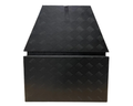 Aluminium Drawbar Toolbox with Top Opening Lid - Black - 870x500x450mm-Aussie 4x4 Pro