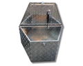Aluminium Drawbar Toolbox with Top Opening Lid - Silver - 870x500x450mm-Aussie 4x4 Pro