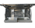 Aluminium Full Side Opening Checker Plate Toolbox with 6 Drawers - 1800x600x850mm-Aussie 4x4 Pro