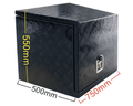 Aluminium Generator Toolbox - Black - 750x500x550mm-Aussie 4x4 Pro