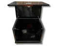 Aluminium Generator Toolbox - Black - 750x500x600mm-Aussie 4x4 Pro