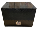Aluminium Generator Toolbox - Black - 750x500x600mm-Aussie 4x4 Pro