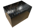 Aluminium Generator Toolbox - Black - 750x500x600mm-Aussie 4x4 Pro