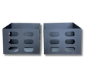 Aluminium Jerry Can Holders - Black - Pair - 380x200x340mm-Aussie 4x4 Pro