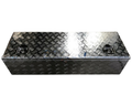 Aluminium Rectangular Checker Plate Toolbox with Top Opening Lid - 1200x400x300mm-Aussie 4x4 Pro