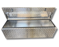 Aluminium Rectangular Checker Plate Toolbox with Top Opening Lid - 1500x500x500mm-Aussie 4x4 Pro