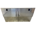 Aluminium Rectangular Checker Plate Toolbox with Top Opening Lid - 1500x500x500mm-Aussie 4x4 Pro
