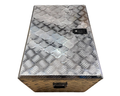 Aluminium Rectangular Toolbox with Top Opening Lid - 700x500x500mm-Aussie 4x4 Pro