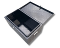 Aluminium Rectangular Toolbox with Top Opening Lid - 800x450x350mm-Aussie 4x4 Pro