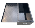 Aluminium Rectangular Toolbox with Top Opening Lid - 800x450x350mm-Aussie 4x4 Pro