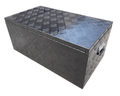 Aluminium Rectangular Toolbox with Top Opening Lid - 800x450x350mm-Aussie 4x4 Pro