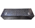 Aluminium Rectangular Toolbox with Top Opening Lid - Black - 1200x400x300mm-Aussie 4x4 Pro
