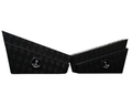 Aluminium Tapered Undertray Toolboxes - Black - Pair - 750x230x450mm-Aussie 4x4 Pro