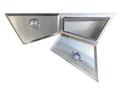 Aluminium Tapered Undertray Toolboxes - Pair - 750x200x440mm-Aussie 4x4 Pro