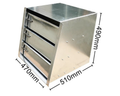 Aluminium Toolbox Drawer System with 3 Drawers & Slide - 470x510x490mm-Aussie 4x4 Pro